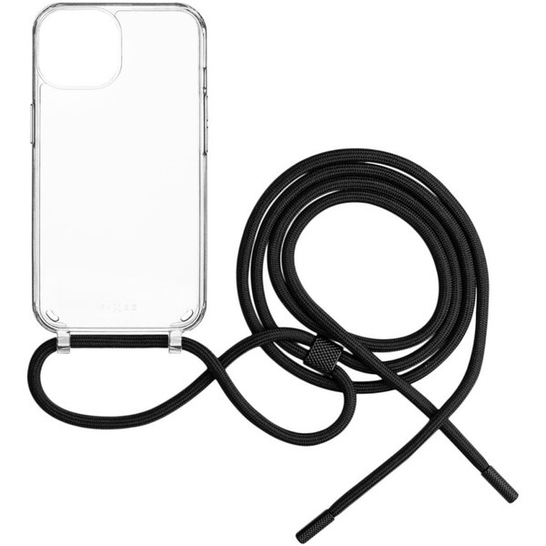 FIXED Pure Neck kryt s černou šňůrkou na krk Samsung Galaxy A15/A15 5G
