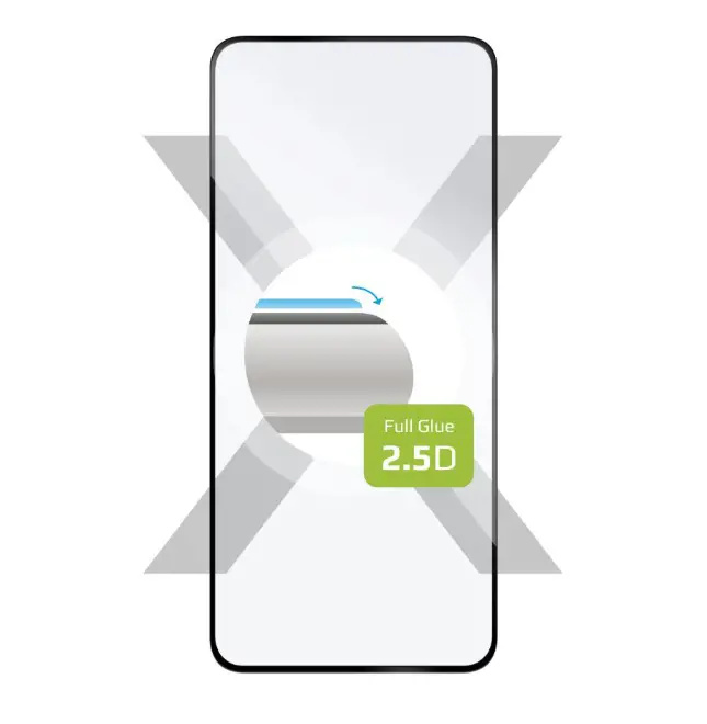 FIXED 2,5D Full-Cover ochranné tvrzené sklo POCO X6 Pro 5G černé