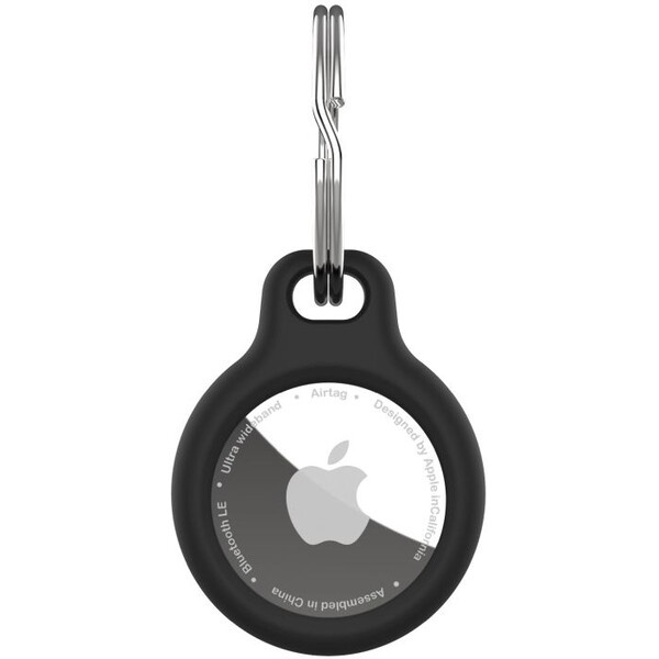 FIXED Silky silikonové pouzdro Apple AirTag černé