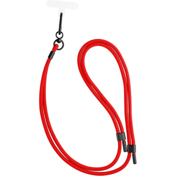 FIXED NeckUni univerzální šňůrka pro telefony se zadním krytem červená
