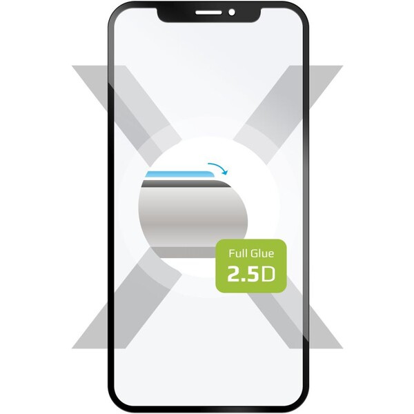 FIXED 2,5D Full-Cover tvrzené sklo ZTE Blade A54 černé