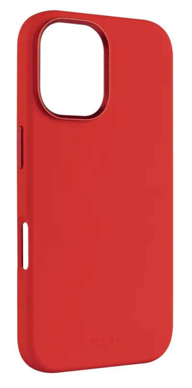 FIXED MagFlow silikonový kryt s MagSafe Apple iPhone 16 červený