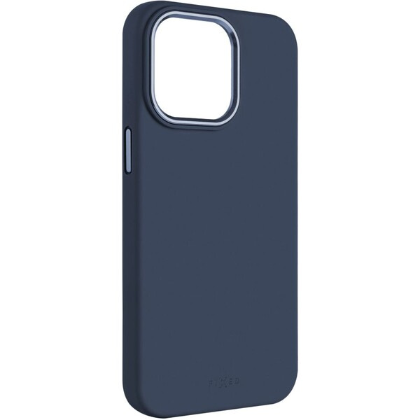 FIXED MagFlow silikonový kryt s MagSafe Apple iPhone 16 Pro Max modrý