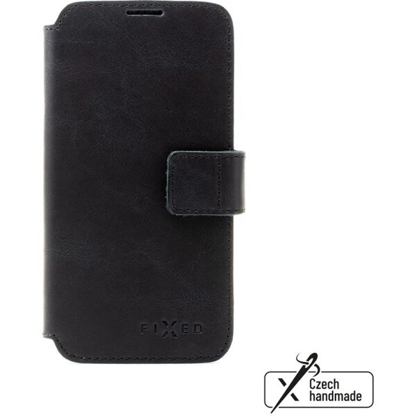 FIXED ProFit kožené pouzdro Apple iPhone 16 Pro Max černé