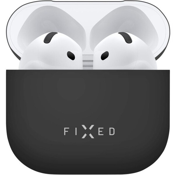 FIXED Silky silikonové pouzdro pro Apple AirPods 4 černé