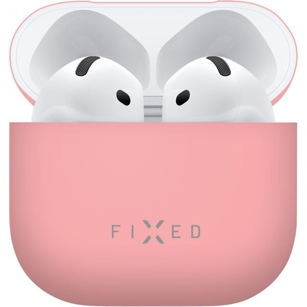 FIXED Silky silikonové pouzdro pro Apple AirPods 4 růžové