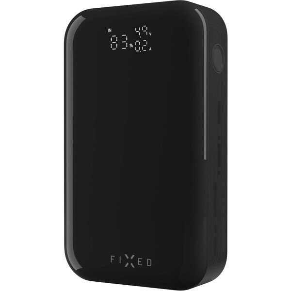 FIXED Zen 10 Pro powerbanka s LCD displejem, 30W, 10 000 mAh, černá
