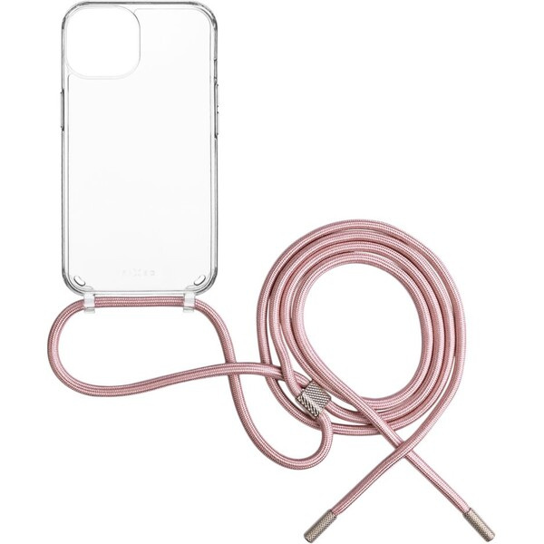 FIXED Pure Neck kryt s růžovou šňůrkou na krk pro Samsung Galaxy S25+