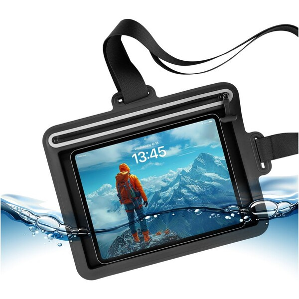 FIXED Dry Tab voděodolné pouzdro na tablet přes rameno černé