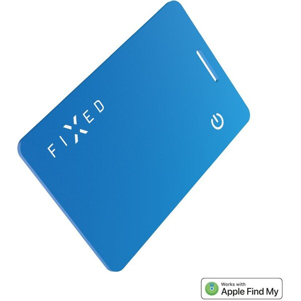 FIXED Tag Card 2 smart tracker s Find My a bezdrátovým nabíjením, modrý