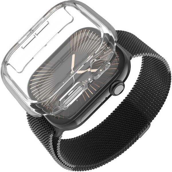 FIXED Pure Watch pouzdro s temperovaným sklem Apple Watch Series 10 (46 mm) čiré