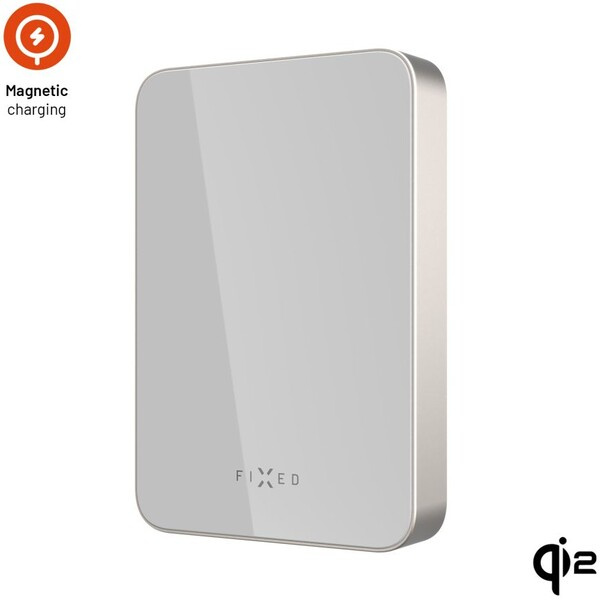 FIXED MagZen 10 Crystal MagSafe/Qi2 powerbanka, 10000mAh, titanová