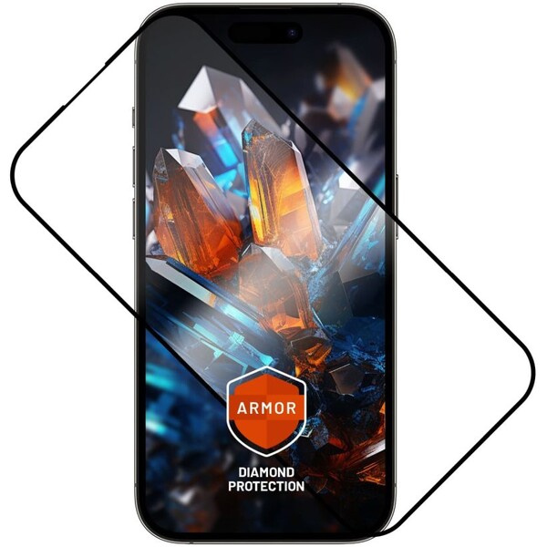FIXED Armor 2,5D sklo s Anti-dust a AR vrstvou Apple iPhone 17 Pro černé