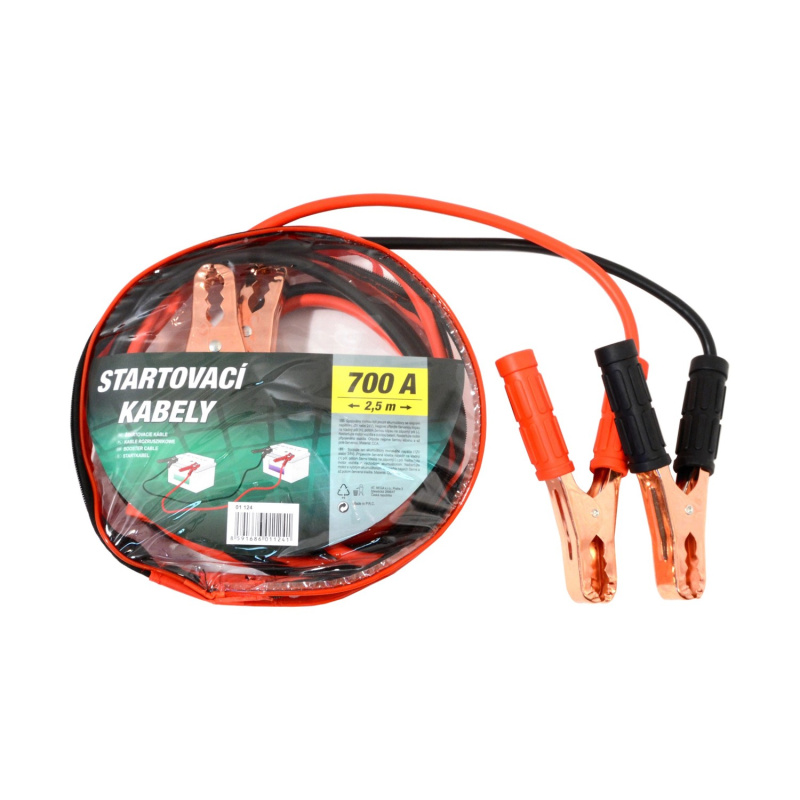 Compass Startovací kabely 700 A, 2,5 m zipper bag