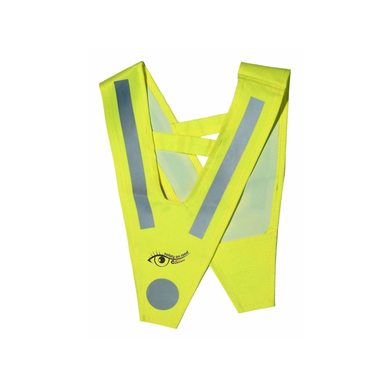 Dětská reflexní V vesta žlutá Compass