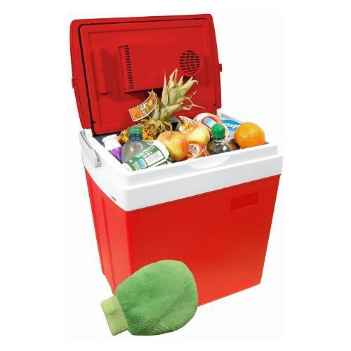 Autochladnička s ohřevem (30l, červená)