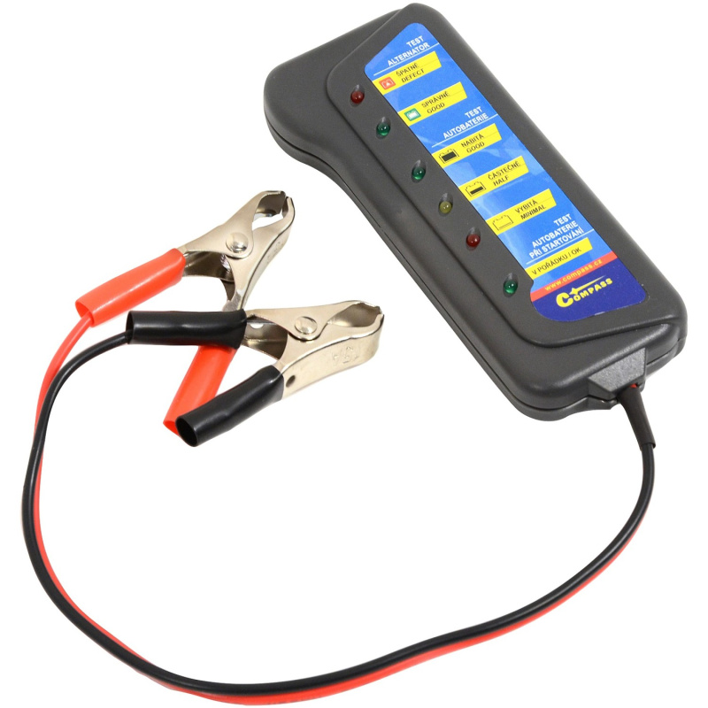 Compass Tester autobaterie a alternátoru 12 V