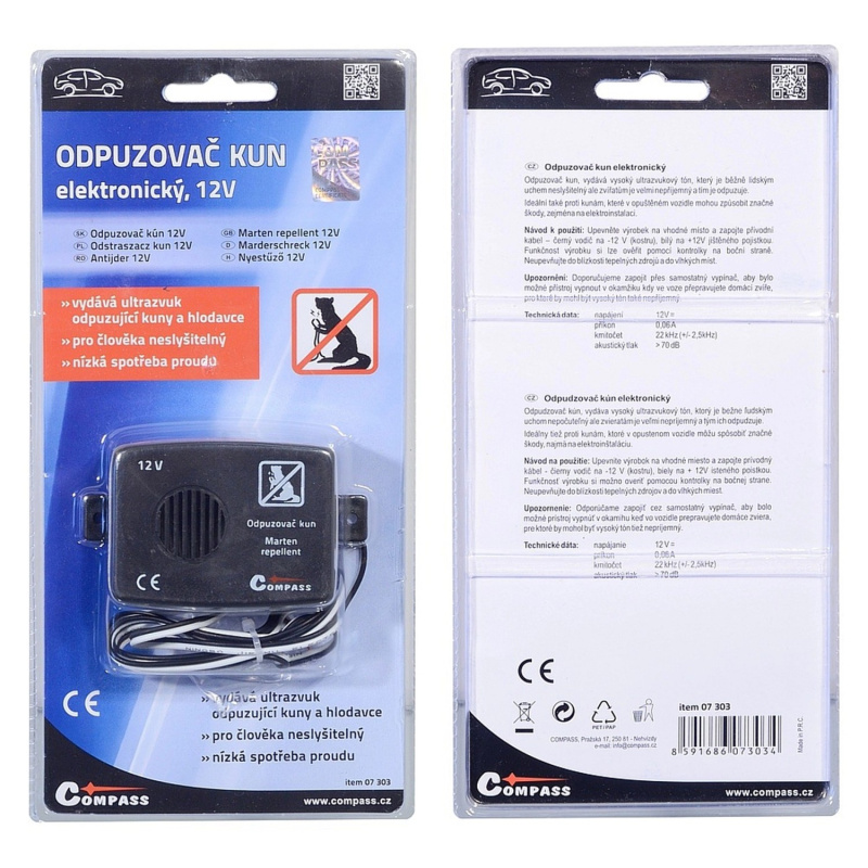 Compass Odpuzovač kun elektronický 12 V
