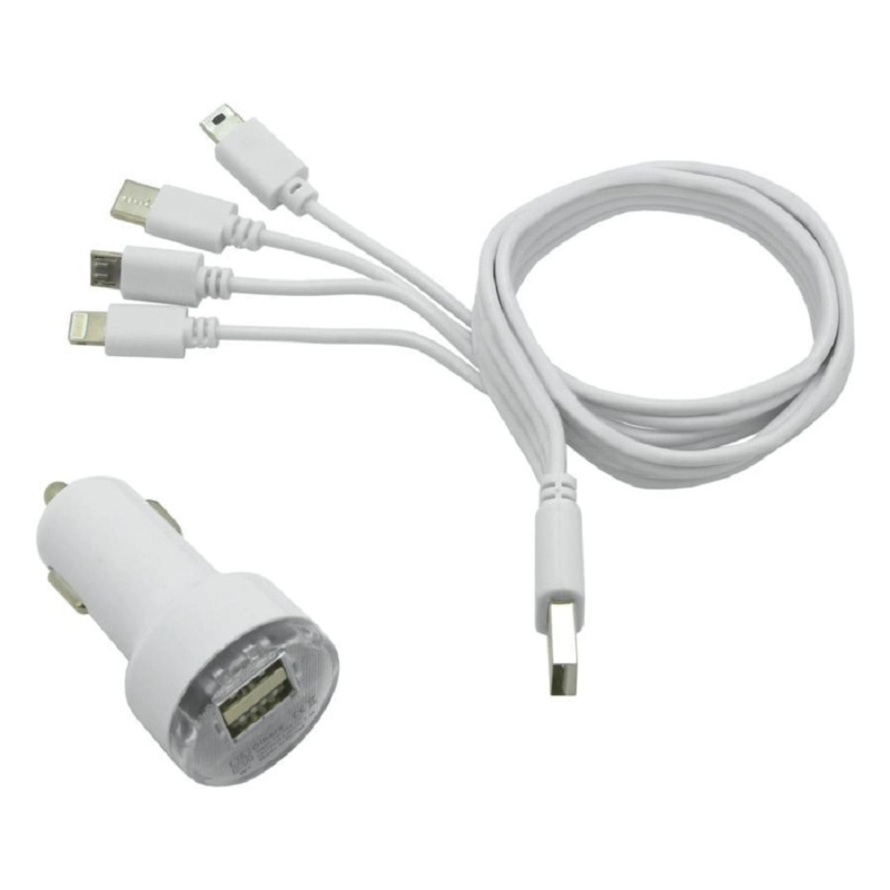 Compass Nabíječka telefonu 12V 2,1A (Lightning, miniUSB, microUSB, USB-C)