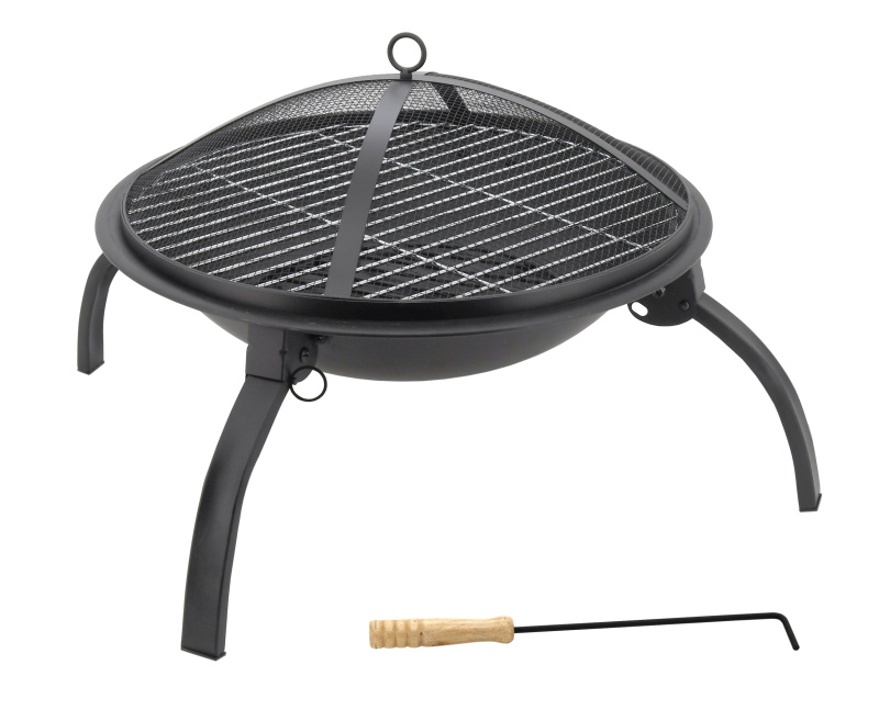 Ohniště s grilovací mřížkou VESUV 48 cm s poklopem CT13004