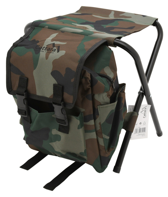 Cattara Židle OLBIA ARMY skládací s batohem