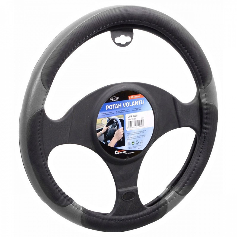 Compass Potah volantu Grip šedý
