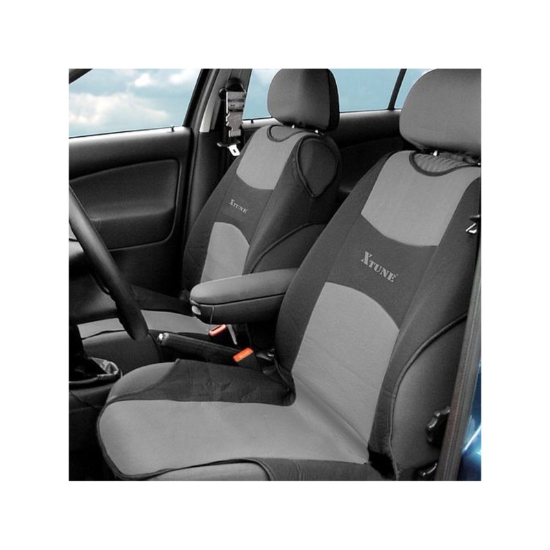 Compass Potah sedadla TRIKO přední 2ks tmavě šedý