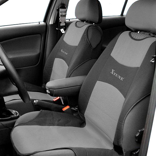 Compass Potah sedadla TRIKO přední 2ks tmavě šedý