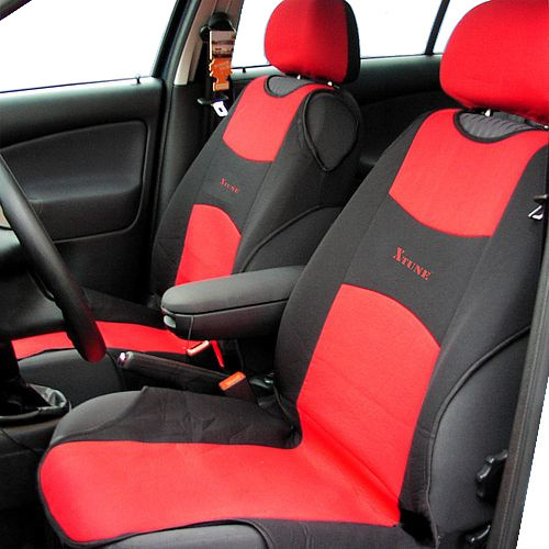 Compass Potah sedadla TRIKO přední 2ks červený