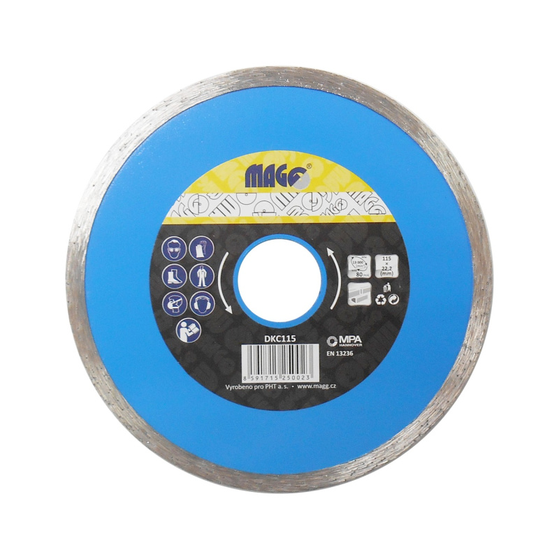 MAGG Diamantový kotouč celoobvodový 115 x 22,2 mm