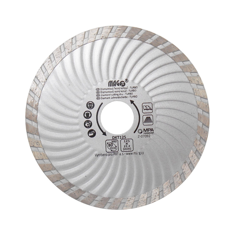 MAGG Diamantový kotouč TURBO 125 x 22,2 mm