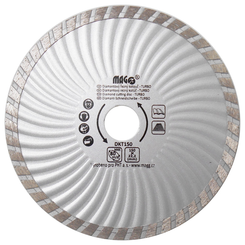 MAGG Diamantový kotouč TURBO 150 x 22,2 mm