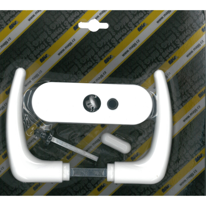 Magg Klika plastová dveřní mezipokojová KLASIK bílá