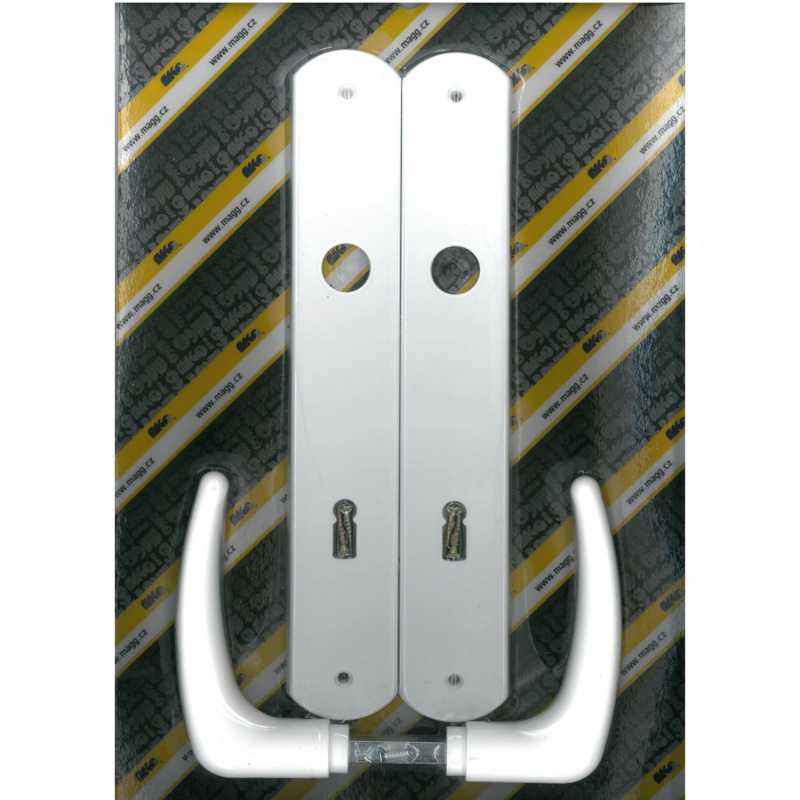 Magg Klika plastová dveřní KLASIK 90 dozická XXL bílá