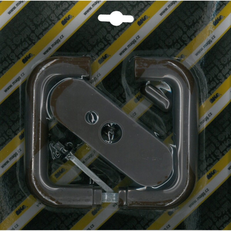 Magg Klika plastová dveřní mezipokojová hnědá