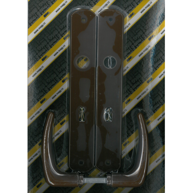 Magg Klika plastová dveřní KLASIK 72 dozická XXL hnědá