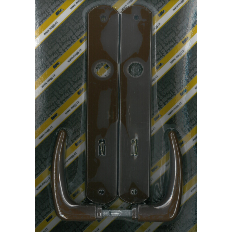 Magg Klika plastová dveřní KLASIK 90 dozická XXL hnědá