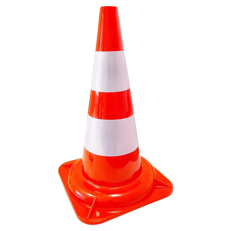 MAGG Výstražný kužel - dva reflexní pruhy, 50 cm