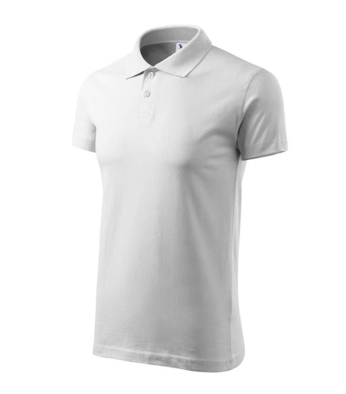Single J. polokošile pánská bílá 2XL