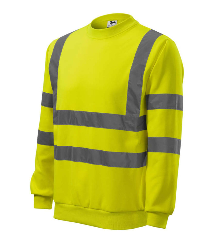 HV Essential mikina unisex fluorescenční žlutá M