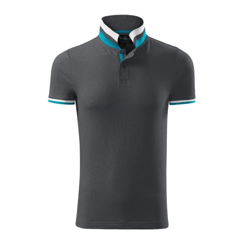 Polokošile Malfini Collar Up M MLI-25683 light anthracite L