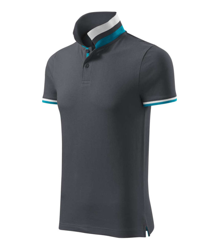 Polokošile Malfini Collar Up M MLI-25683 light anthracite 3XL