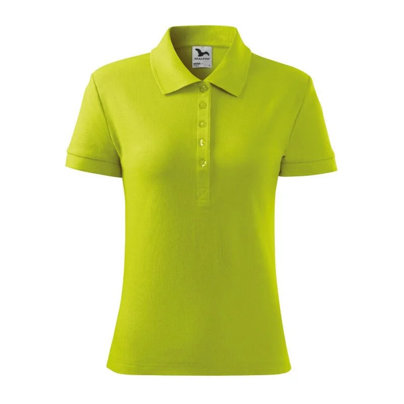 Bavlněná polokošile Malfini W MLI-21362 limetkově zelená 2XL