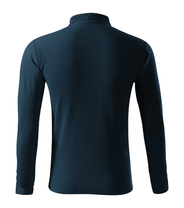 Pique Polo LS polokošile pánská námořní modrá 2XL