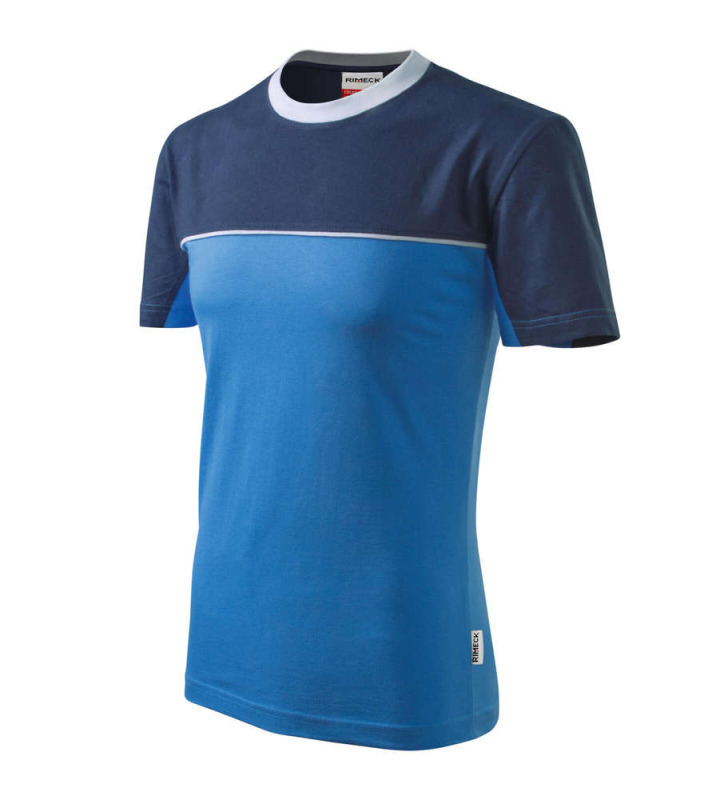 109 Tričko Colormix azurově modrá 3XL