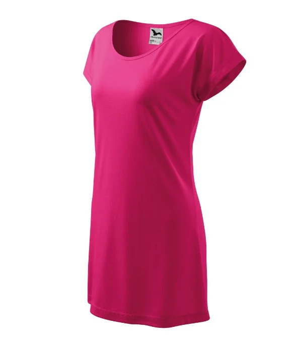 Love tričko/šaty dámské purpurová 2XL