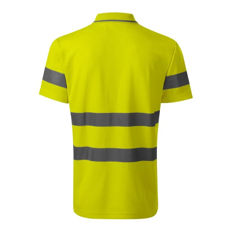 Pánské polo tričko Rimeck HV Runway M MLI-2V997 fluorescenční žlutá S