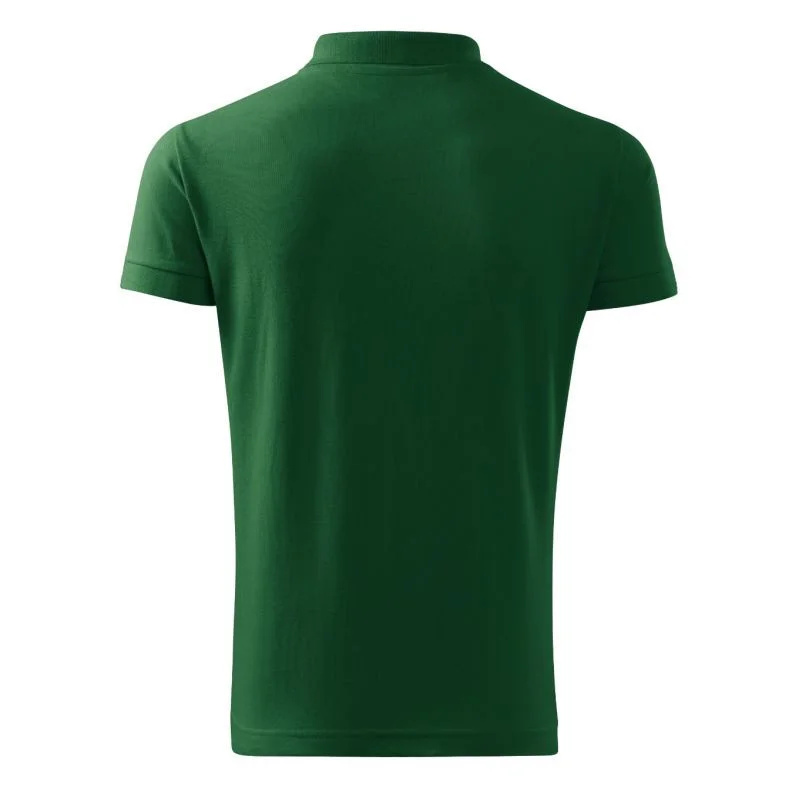 Bavlněná polokošile Malfini M MLI-21206 lahvově zelená 3XL