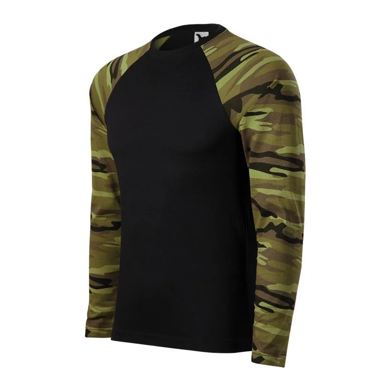 Pánské tričko Malfini Camouflage LS M MLI-16634 camouflage green M