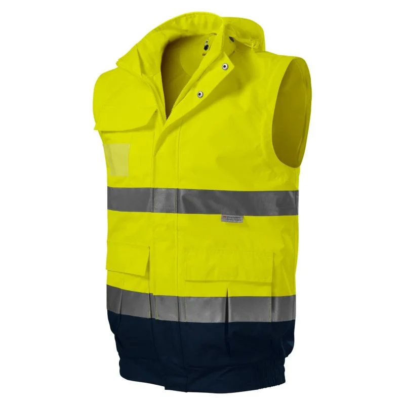 Rimeck HV Guard 4 in 1 M pánská bunda MLI-5V297 fluorescenční žlutá 4XL